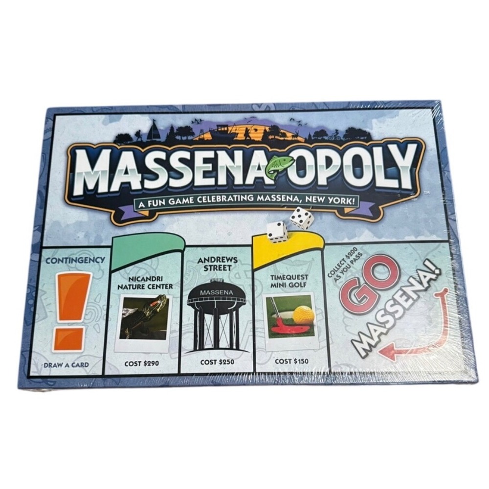 Massena-opoly Board Game Massena New York Theme New Sealed